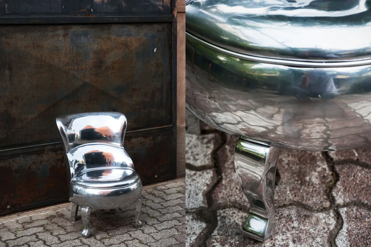 Poltrona Sellerina Aluminium''